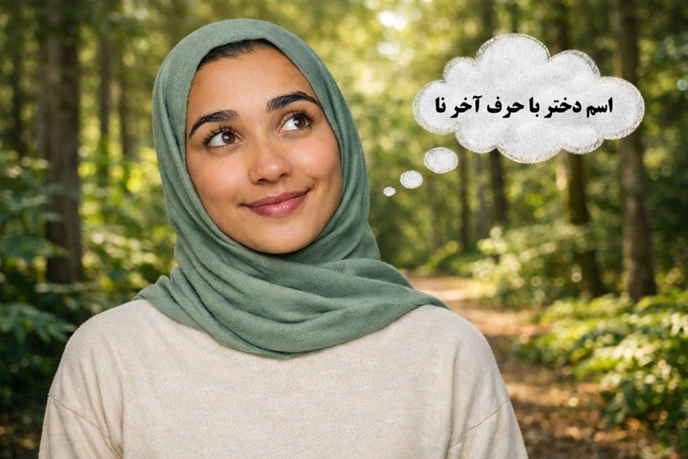 اسم دختر با حرف آخر نا