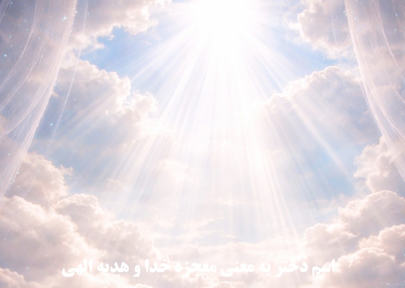 اسم دختر به معنی معجزه خدا و هدیه الهی