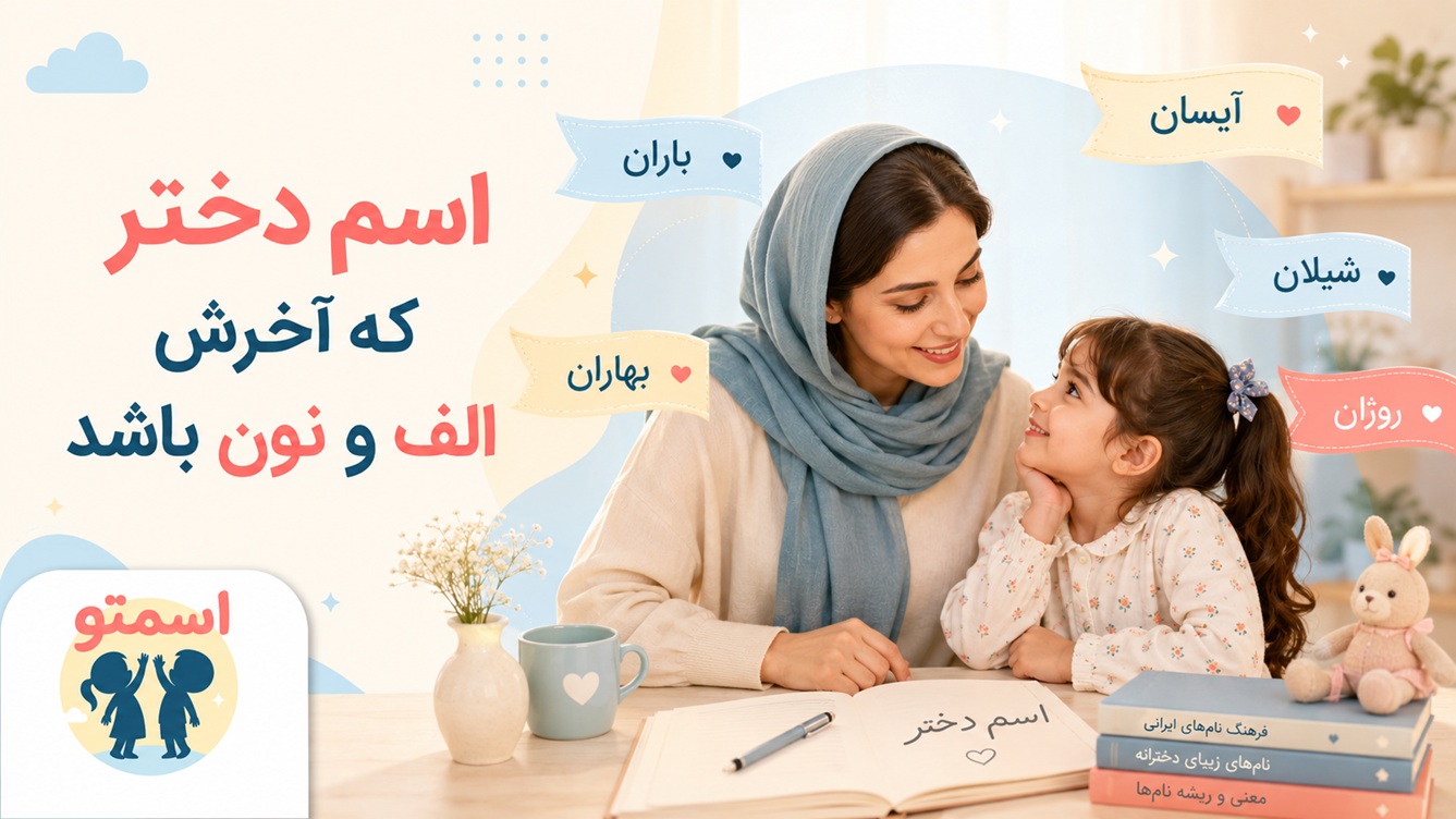 اسم دختر که آخرش الف و نون باشد