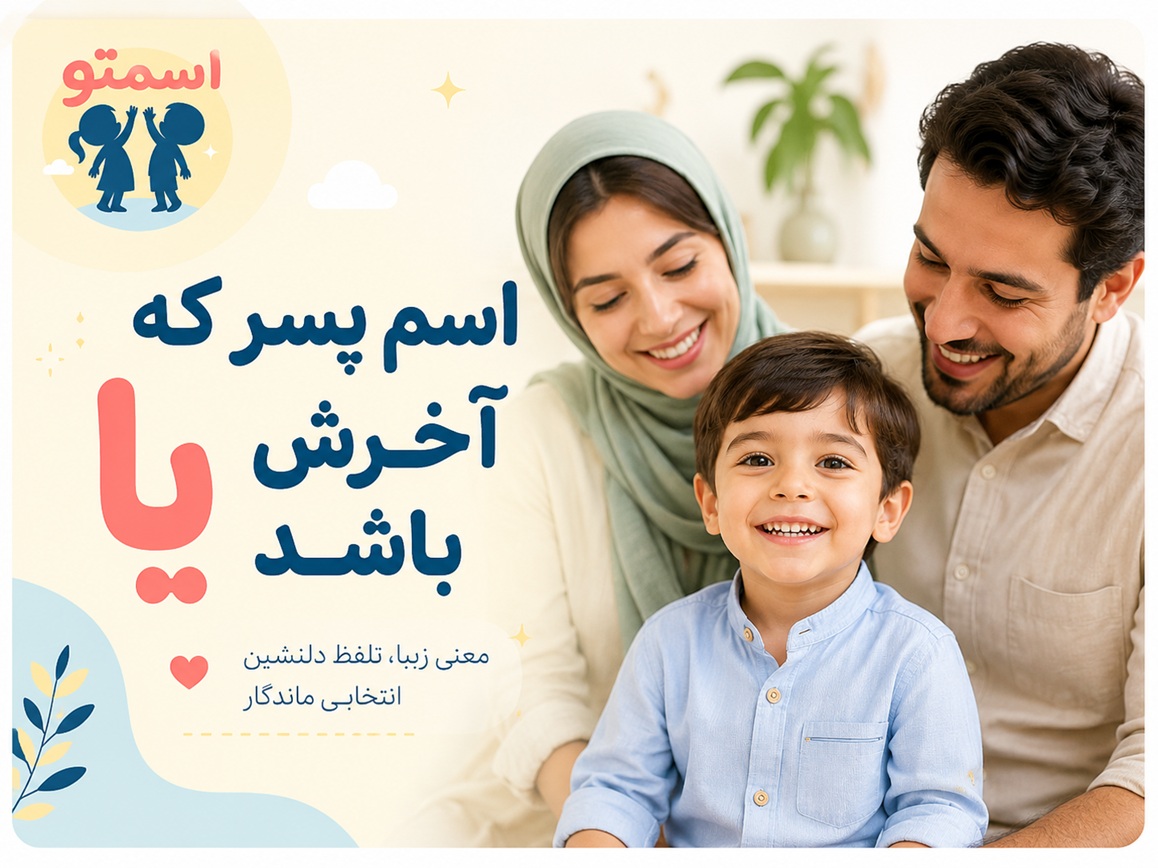 اسم پسر که آخرش یا باشد