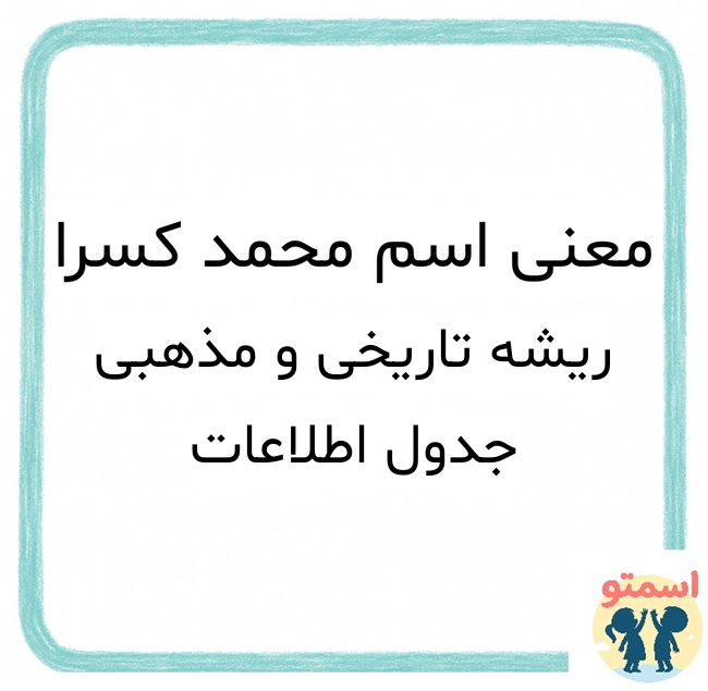 معنی اسم محمد کسرا