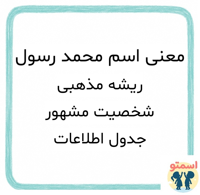 معنی اسم محمد رسول