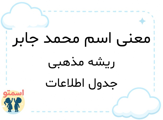 معنی اسم محمد جابر
