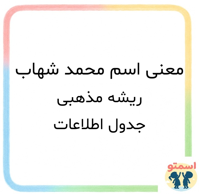 معنی اسم محمد شهاب
