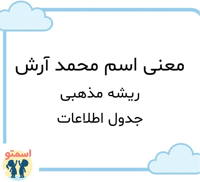 معنی اسم محمد آرش
